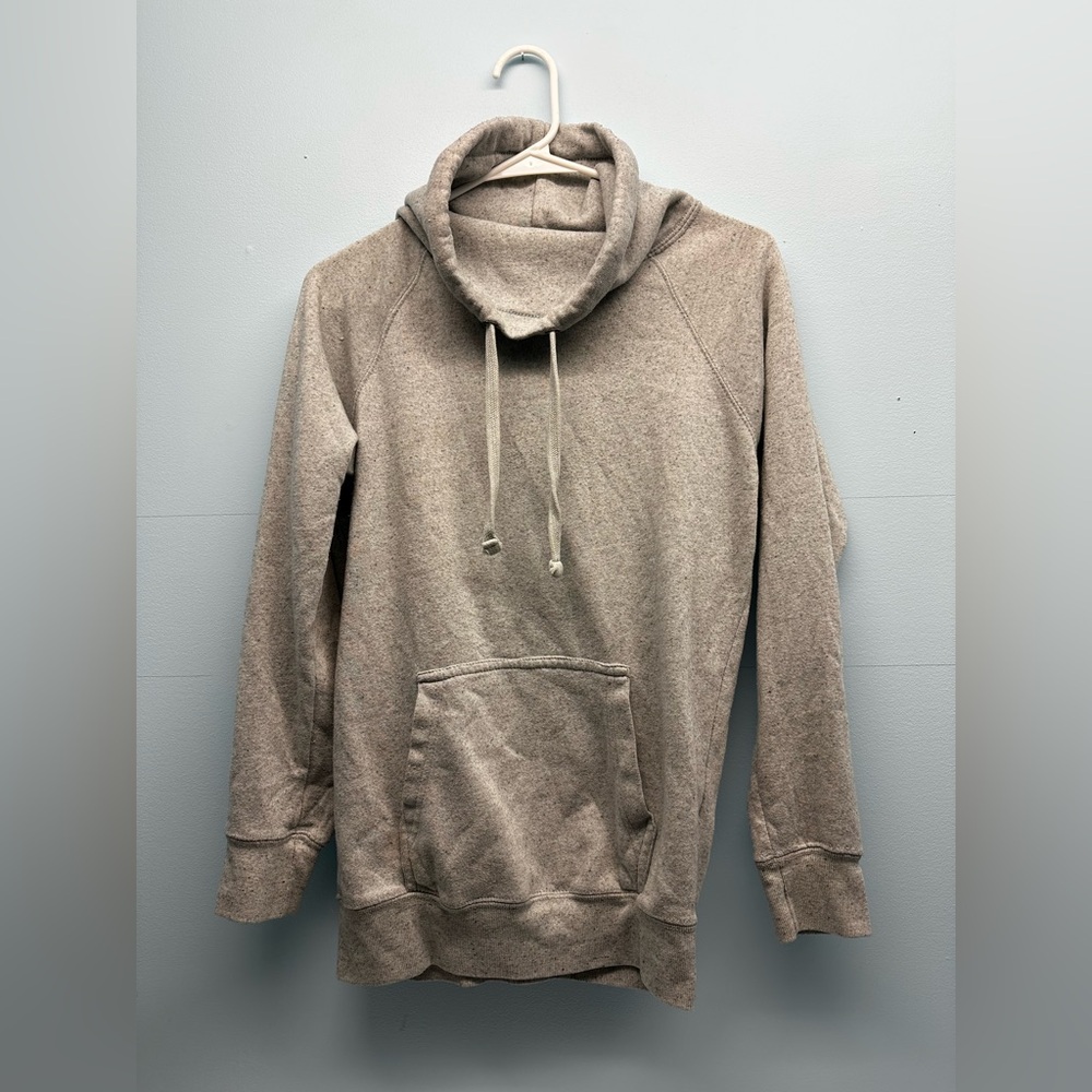 Women’s Gray Dari Pullover Long Sleeve Funnel Collar Sweatshirt Sweater Medium